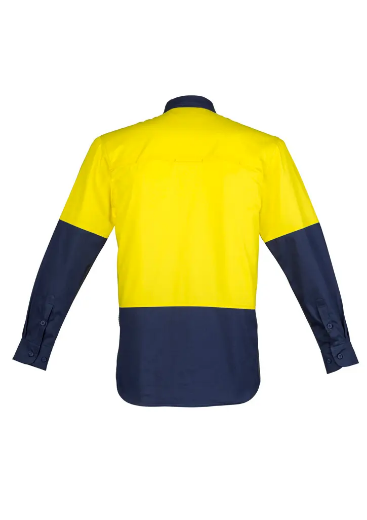 Picture of Syzmik, Mens Hi Vis Closed Front L/S Shirt